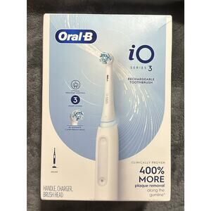 Oral-B iO Series 3 Rechargeable Electric Toothbrush White New Sealed
